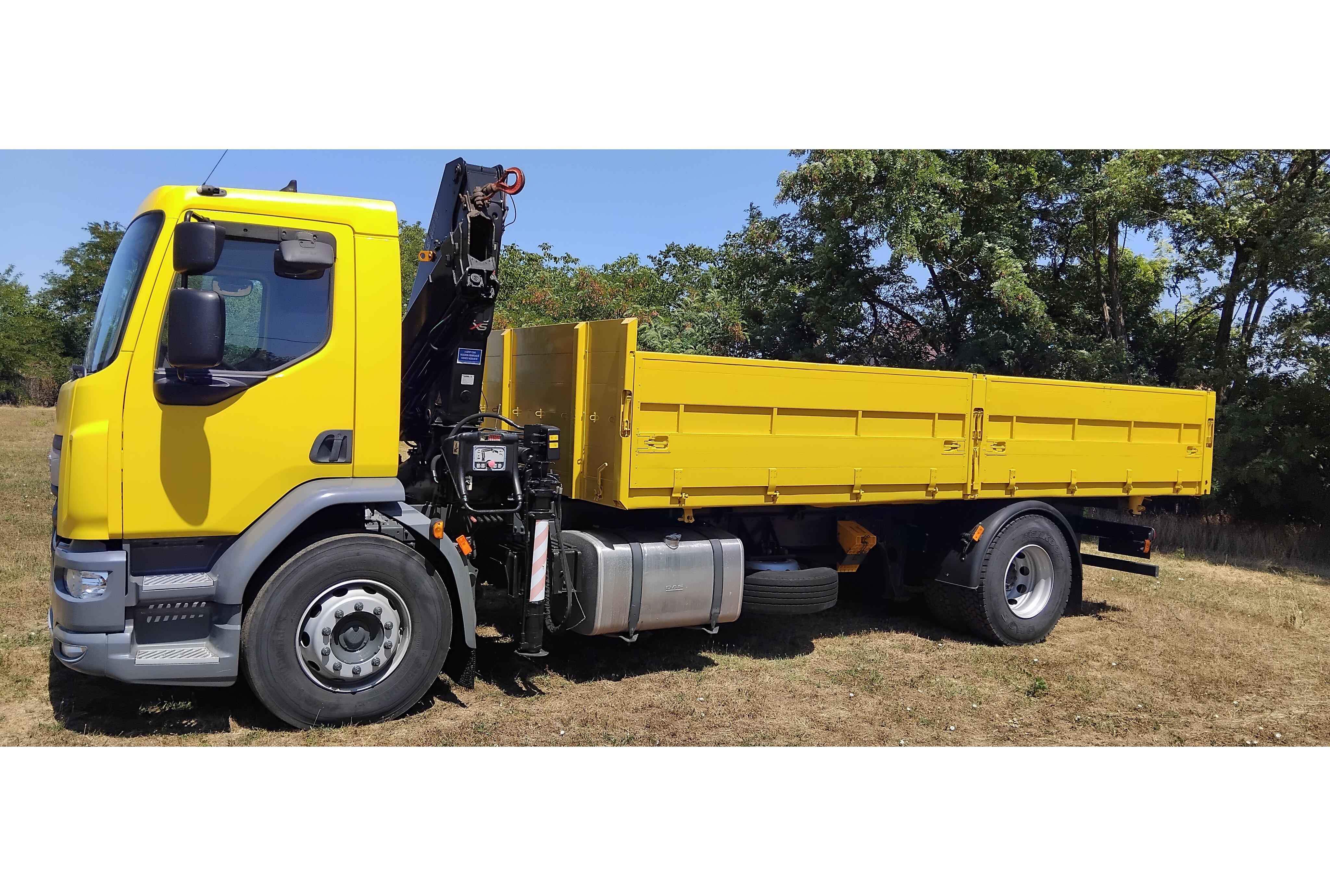 DAF LF 290 FA 19 t basculabil cu macara HIAB 111 cu telecomandă, Euro 6. Imaginea 1 pentru DAF LF 290 FA 19 t basculabil cu macara HIAB 111 cu telecomandă, Euro 6.