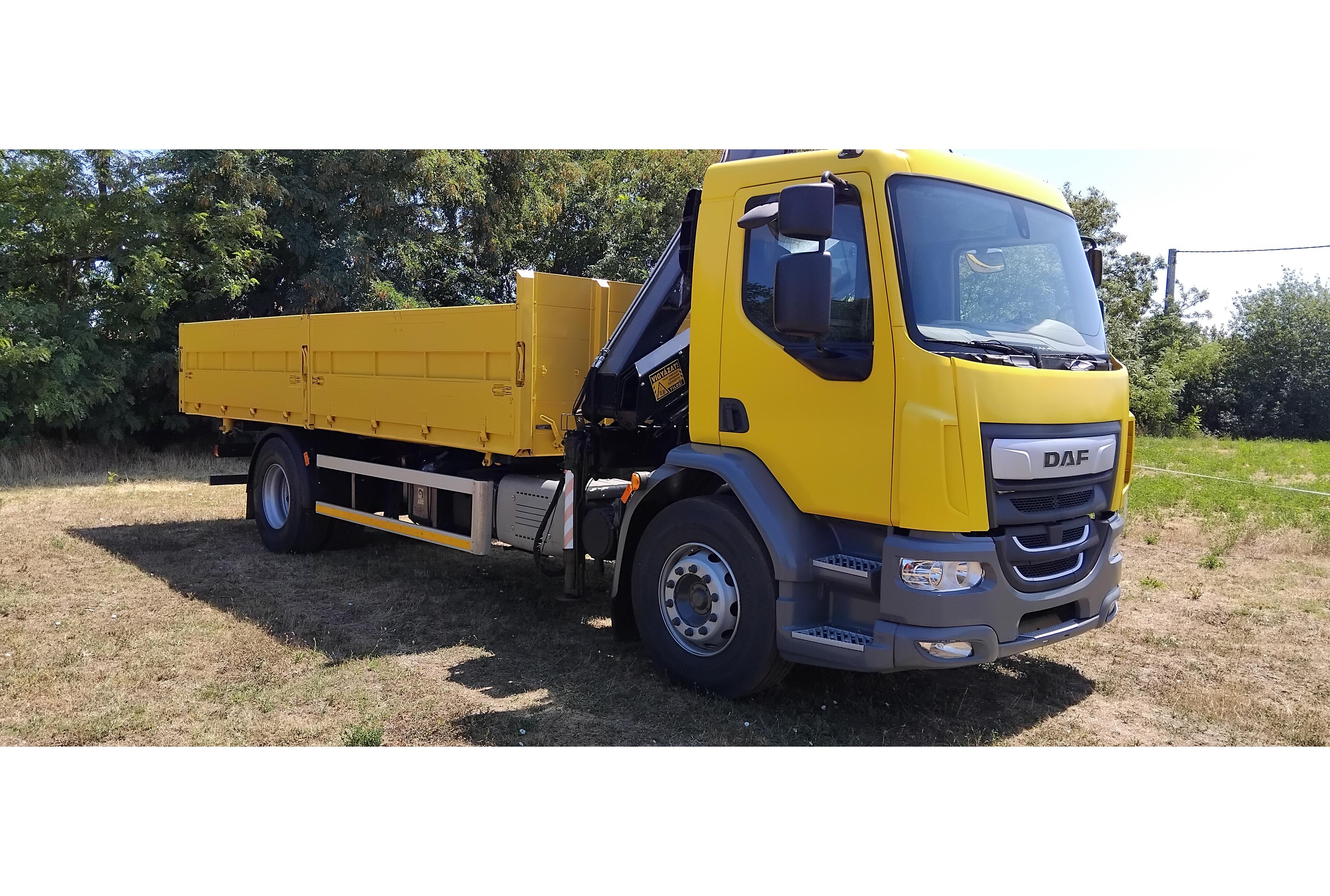 DAF LF 290 FA 19 t basculabil cu macara HIAB 111 cu telecomandă, Euro 6. Imaginea 3 pentru DAF LF 290 FA 19 t basculabil cu macara HIAB 111 cu telecomandă, Euro 6.