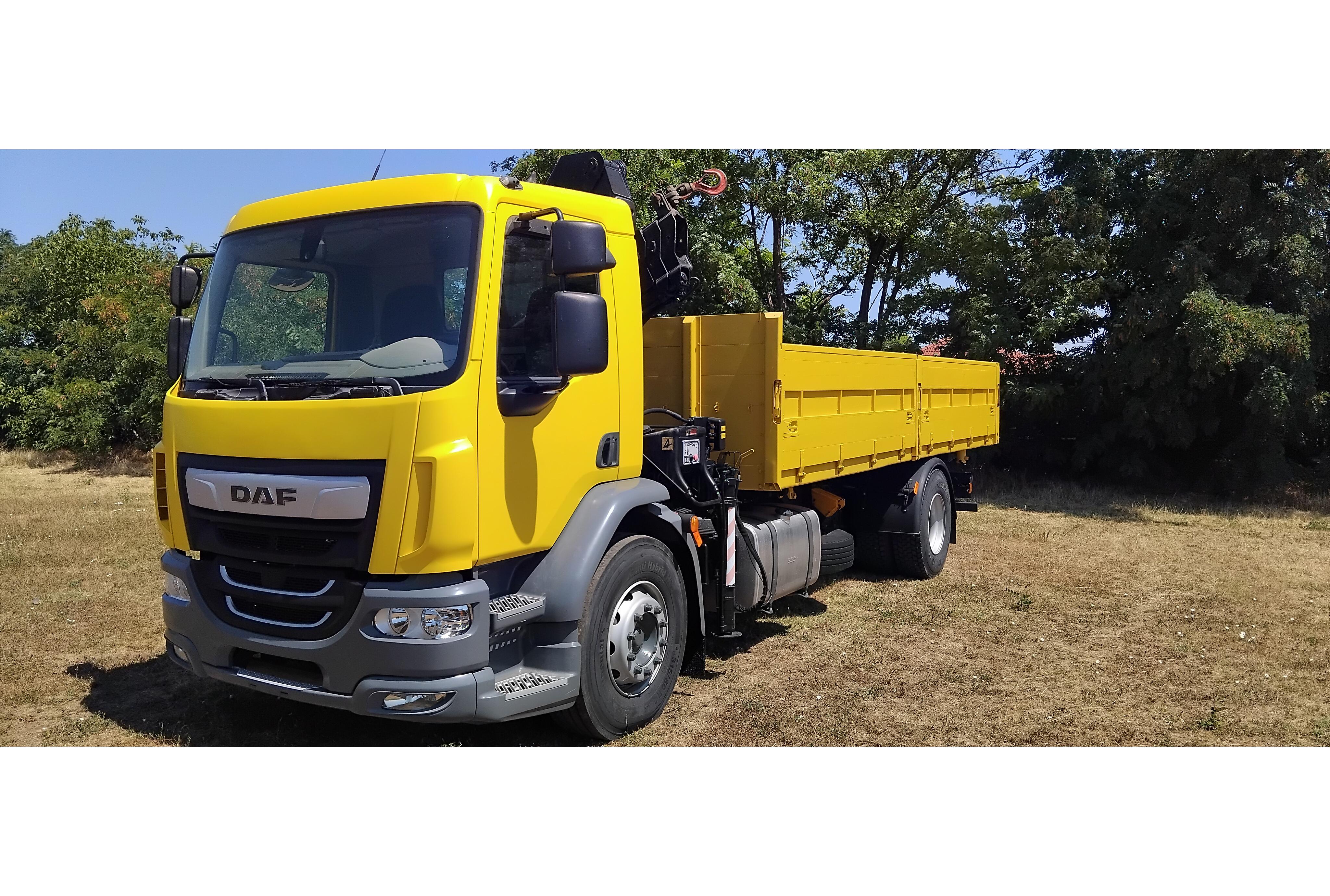 DAF LF 290 FA 19 t basculabil cu macara HIAB 111 cu telecomandă, Euro 6. Imaginea 8 pentru DAF LF 290 FA 19 t basculabil cu macara HIAB 111 cu telecomandă, Euro 6.